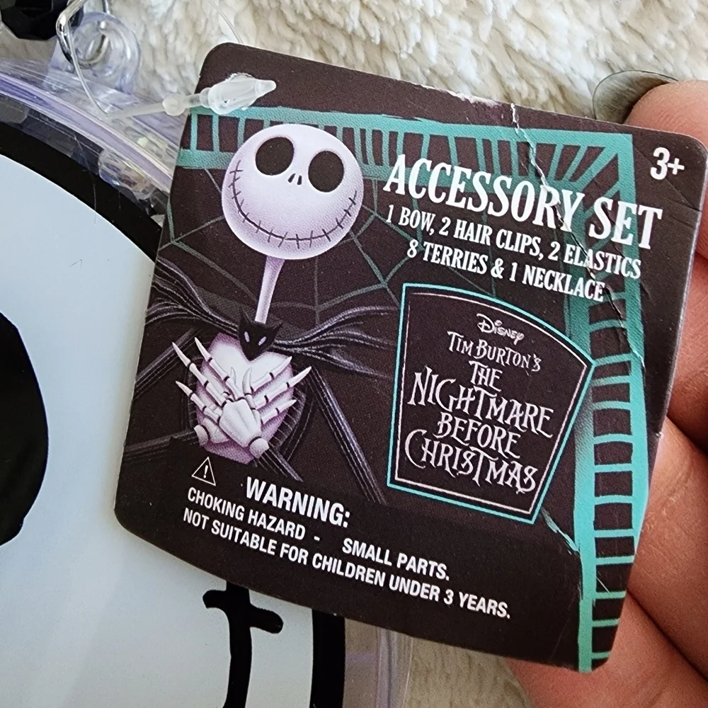 New girl's Disney the Nightmare Before Christmas hair accessories, ACCESSORY SET